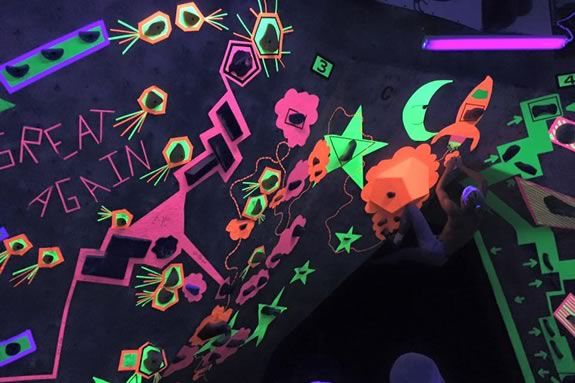 Blackout Boulder Brawl is climbing fun for all ages at MetroRock in Newburyport! 