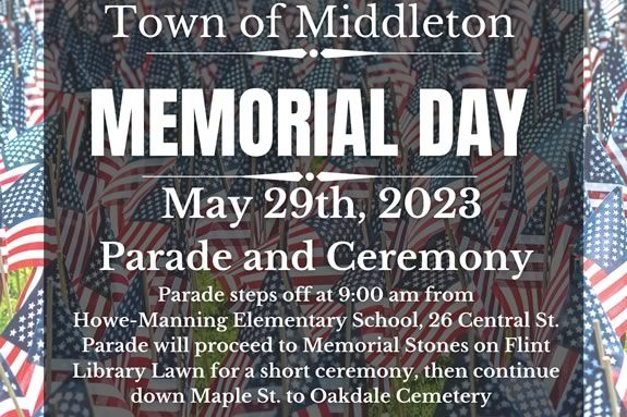 2023 Memorial Day Events in Middleton Massachusetts 