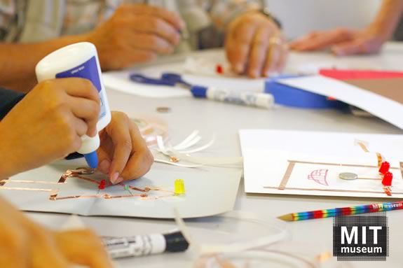Families can learn through hands-on science at MIT Museum's Idea Hub in Cambridge Massachusetts