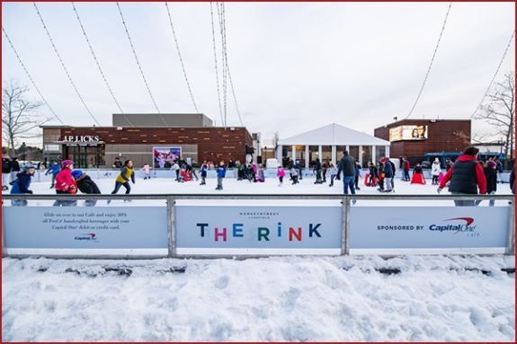 Outdoor Ice Skating and Warming Tent at MarketStreet Lynnfield