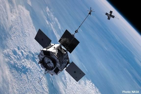 Come learn how to spot satellites at the Ipswich River Wildlife Sanctuary. Photo: NASA