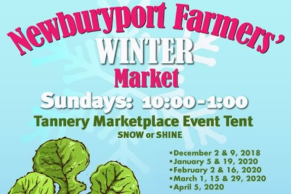 Newburyport's Winter Farmers Market happens under the Tent at the Tannery Market Place rain or shine! 