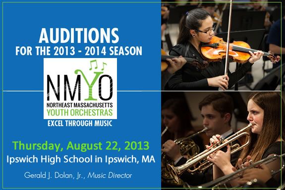 Northeast Massachusetts Youth Orchestras: Excel Through Music Auditions for the 
