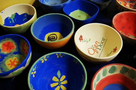 Proceeds from the Open Door Empty Bowl dinner benefit community programs in citys and towns on the North Shore.