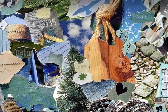 Create your own Earth is Alive collage at Peabody Essex Museum in Salem Massachusetts
