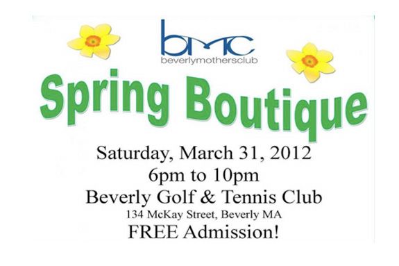 Beverly Mothers Club Spring Boutique 