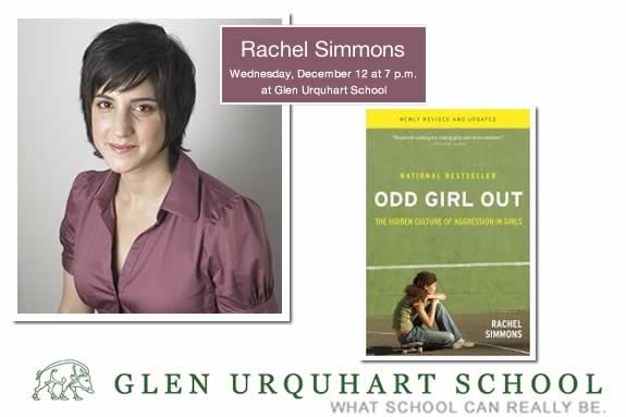 Rachel Simmons, Best-Selling Author and Educator to Speak at Glen Urquhart School Rachel Simmons, Best-Selling Author and Educator to Speak at Glen Urquhart Schoo