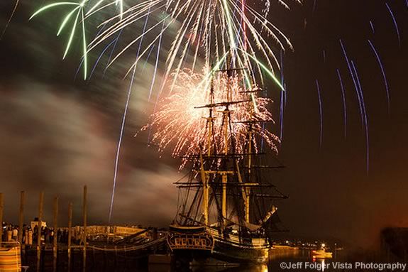 Salem Massachsuetts Celebrates the Fourth of July Independence Day Fireworks. Photo ©Jeff Folger Vista Photography Salem Massachsuetts Celebrates the Fourth of July Independence Day Fireworks