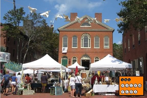 The Salem Flea is a market that happens every third Saturday at Derby Square in Salem Massachusetts!