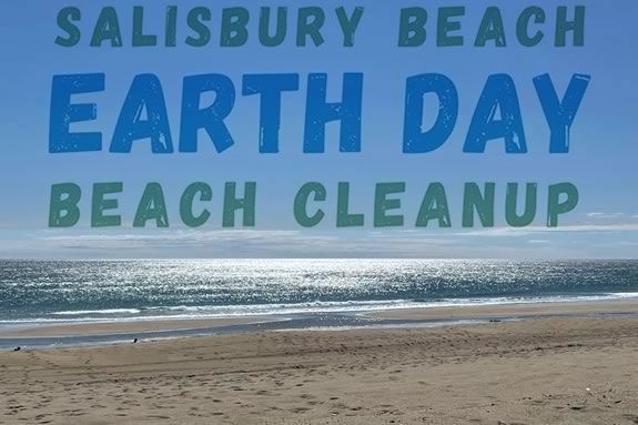 Come volunteer for a community cleanup at Salisbury Beach Massachusetts on Earth Day