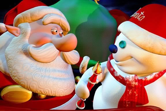 Santa vs. the Snowman will be playing at MOS Boston through December 31!