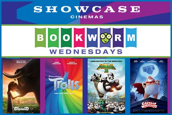 Showcase Cinemas Bookworm Wednesdays Revere, Lowell, Woburn