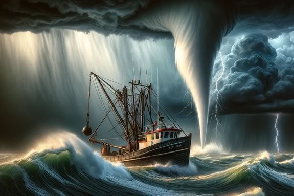 Kids will learn about Weather at Sea during April Vacation at Maritime Gloucester in Massachusetts. Image is AI Generated Kids will learn about Weather at Sea during April Vacation at Maritime Gloucester in Massachusetts. Image is AI Generated