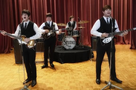 Studio Two is a Beatles cover band that will play at Amesbury Town Park.