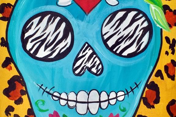 Kids in Grades 6-12 are invited to NPL to paint their own sugar skull paintings in Newburyport! 