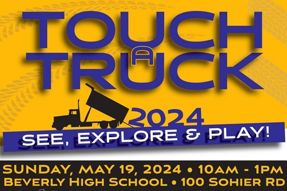 The Annual Touch-a-Truck event is hosted at the Beverly High School Massachusetts