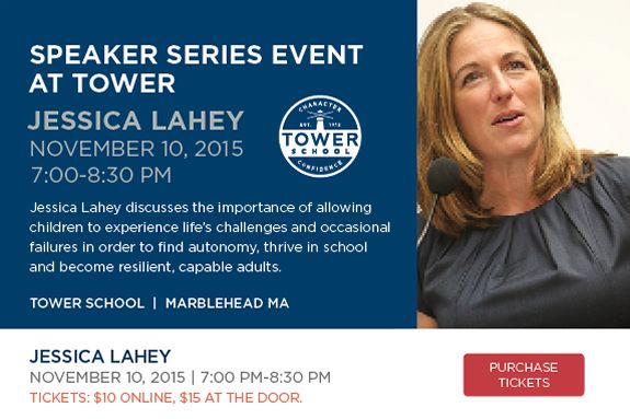 Jessica Lahey to Speak at Tower School