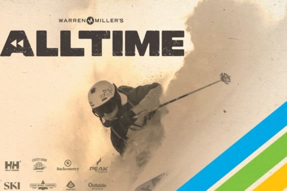 Warren Miller present All Time, showcased at the Cabot theater in Beverly Massachusetts
