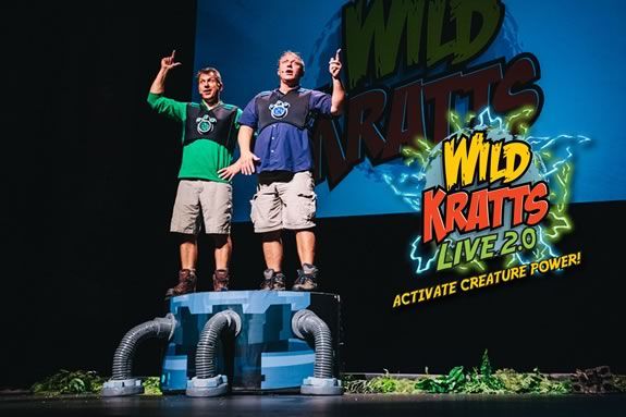 Come to the Lynn Auditorium to see Wild Kratts Live 2.0 live performance show!