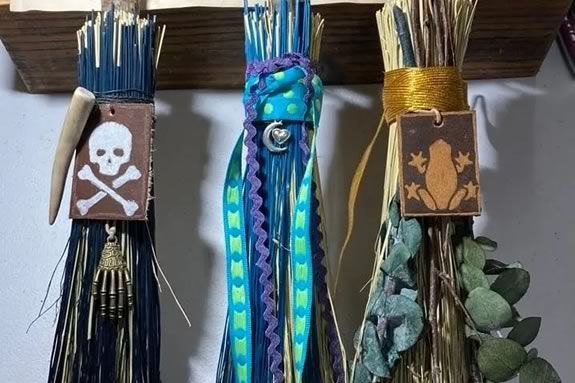 The Witchery is hosting a ‘Broom Decorating for Kids’ class each Saturday in Salem Massachusetts The Witchery is hosting a ‘Broom Decorating for Kids’ class each Saturday in Salem Massachusetts