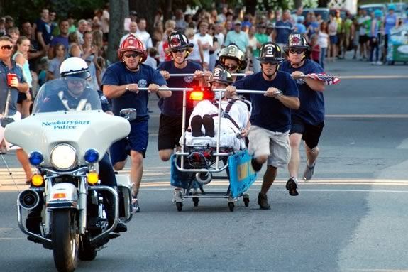 Yankee Homecoming Annual Bed Race hosted by the Lions Club of Newburyport