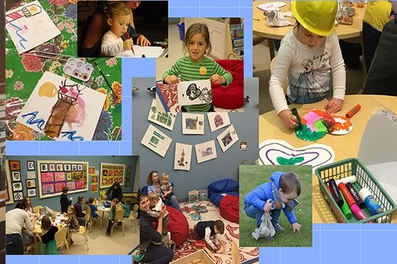 Young at art is a program for toddlers at the Cape ann museum in Gloucester Massachusetts Young at art is a program for toddlers at the Cape ann museum in Gloucester Massachusetts