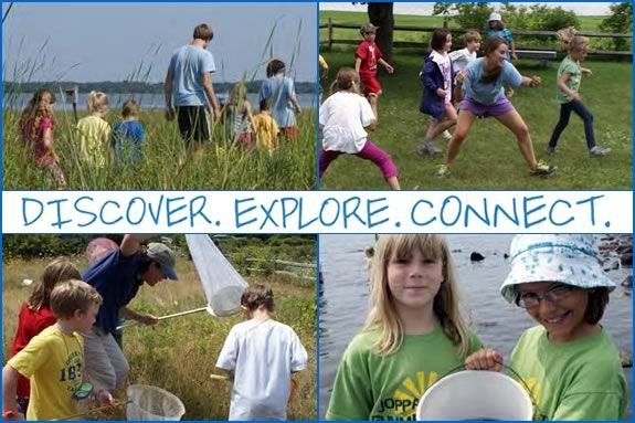 Mass Audubon full and half day programs for kids ages 6-12 at Joppa Flats Center