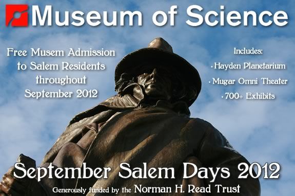 Salem Residents get FREE admission to MOS through September 2012!