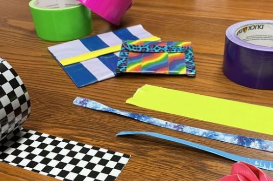 Duct Tape Craft workshop for teens at the Abbot Library in Marblehead Massachusetts