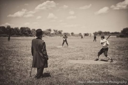 Come see how baseball used to be played at Spencer Pierce Little Farm. Photo: Matthew Muise Photography