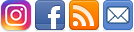 North Shore Kid Social Media links for Facebook, Instagram Email Newsletter and RSS